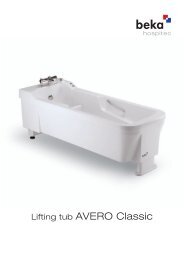 Lifting tub AVERO Classic - beka hospitec