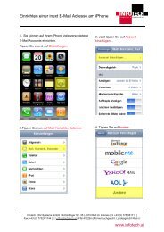 Einrichten einer inext E-Mail Adresse am iPhone www.infotech.at
