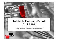 I f t h Th E t Infotech Thermen-Event 5.11.2009