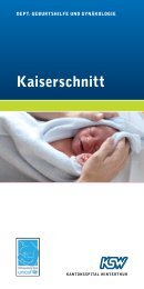 Kaiserschnitt - im Kantonsspital Winterthur