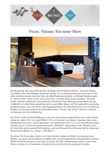 Focus, Vitznau: Ein neuer Stern - Park Hotel Vitznau