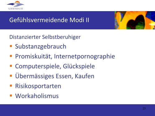 Das Modus-Modell der Schematherapie - Sonnenhalde