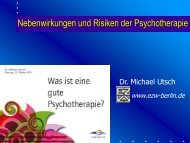 Dr. Michael Utsch - Nebenwirkungen und Risiken ... - Sonnenhalde