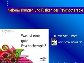 Dr. Michael Utsch - Nebenwirkungen und Risiken ... - Sonnenhalde