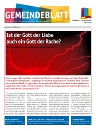 Gemeindeblatt - Reformierte Kirchgemeinde Solothurn