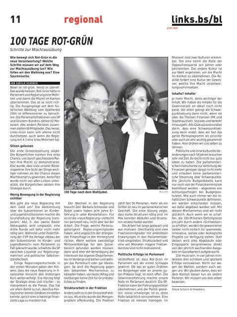 100 TAGE ROT-GRÜN - SP Schweiz