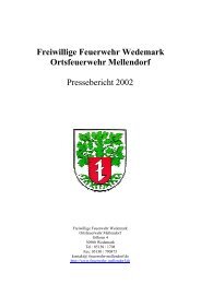 Freiwillige Feuerwehr Wedemark Ortsfeuerwehr Mellendorf ...