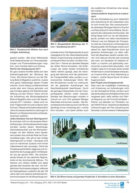 Nachrichten 1/2011 - Schweizerischer Wasserwirtschaftsverband