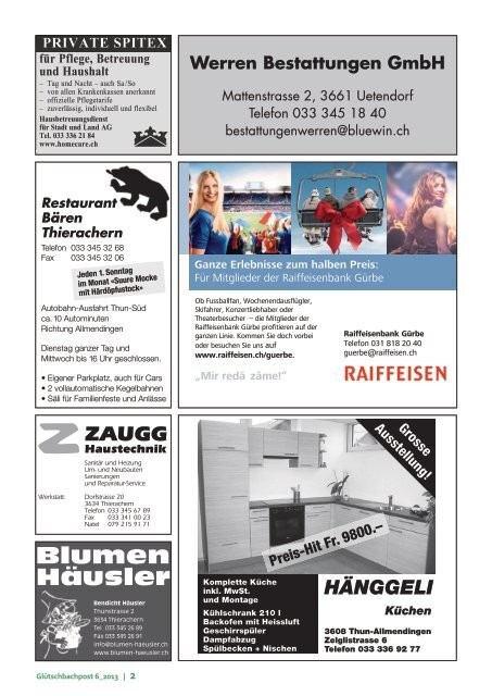 Ausgabe Dezember 2013 (pdf) - Gemeinde Thierachern