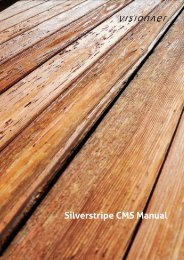 Silverstripe CMS Manual (Deutsch) - Visionaer AG