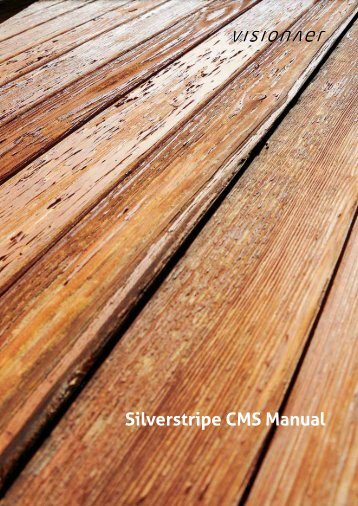 Silverstripe CMS Manual (Deutsch) - Visionaer AG