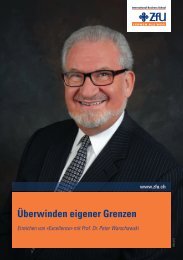 Überwinden eigener Grenzen - ZFU International Business School