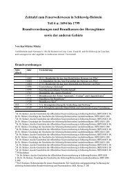 Zeittafel für die Brandverordnungen und Brandkassen der ...