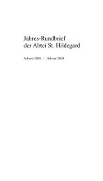 weiterlesen Chronik PDF download - Abtei St. Hildegard