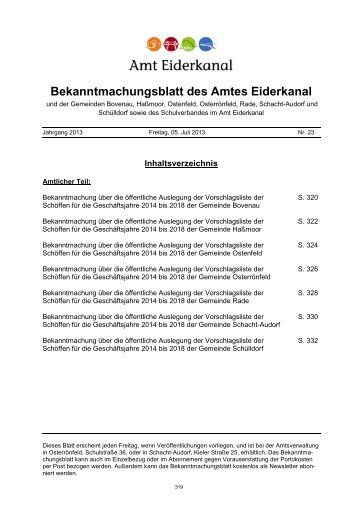 [PDF] Dokument ansehen - Amt Eiderkanal