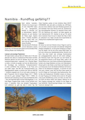Namibia - Rundflug gefällig??