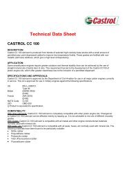 Technical Data Sheet CASTROL CC 100 - Aral