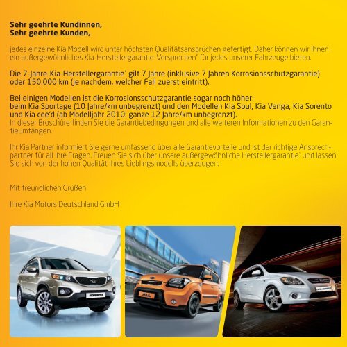 7 Jahre Kia Garantie - Kia Motors Europe