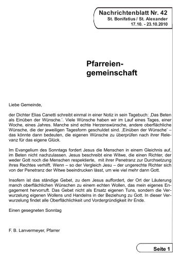Ausgabe 2010_42.pdf - Pfarreiengemeinschaft Lingen-Süd
