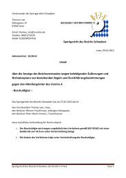 50 Euro Strafe wegen ungebührlichen Verhaltens. - Bayerischer ...