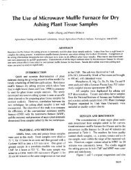 The Use of Microwave Muffle Furnace for Dry Ashing Plant Tissue ...