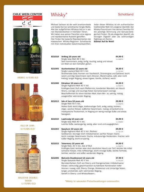 Katalog Chile Wein Contor 2014 - Teil 2