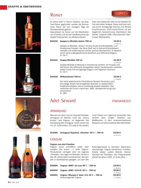 Katalog Chile Wein Contor 2014 - Teil 2