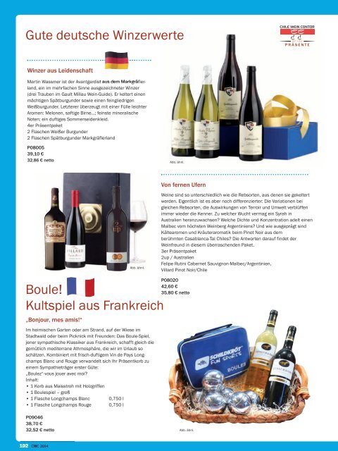 Katalog Chile Wein Contor 2014 - Teil 2