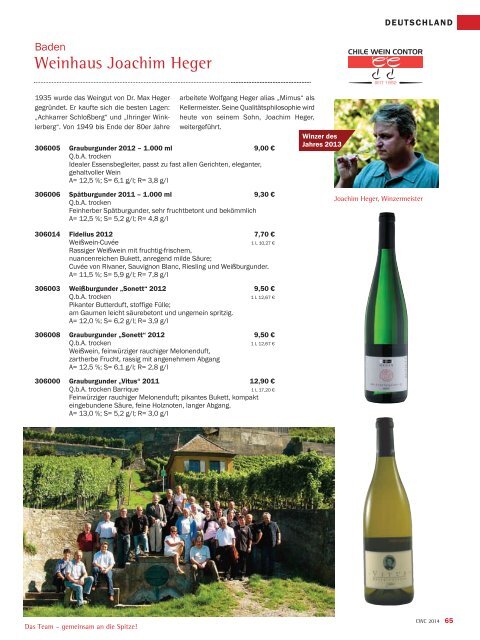 Katalog Chile Wein Contor 2014 - Teil 2