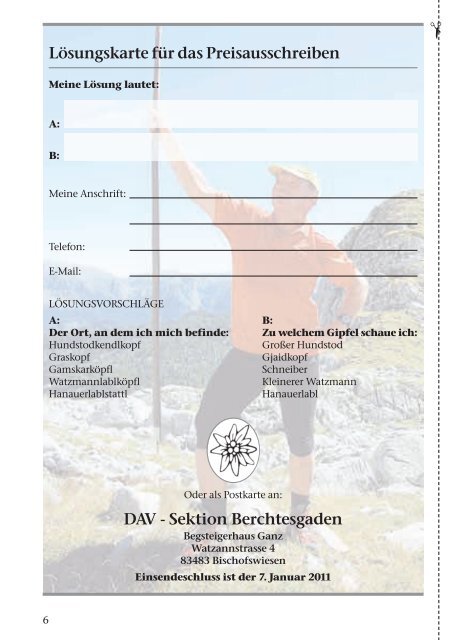 2010 - Deutsche Alpenvereinssektion Berchtesgaden