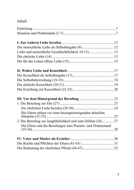 Menschliche Sexualität: Wahrheit und Bedeutung - Deutsche ...