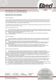 General terms and conditions - Eberl Trocknungsanlagen GmbH