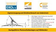 Nachgeführte Photovoltaikanlagen auf Klärbecken Eigenerzeugung ...