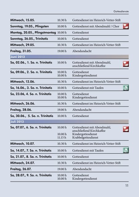 Gemeindebrief Nr. 20 / Ostern/Pfingsten 2013 - Evangelischen ...