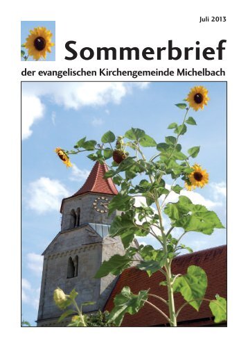 Sommer 2013 - Ev. Kirchengemeinde Michelbach/Bilz