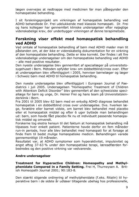 Klassisk homÃ¸opati & ADHD Attention Deficit and Hyperactivity ...