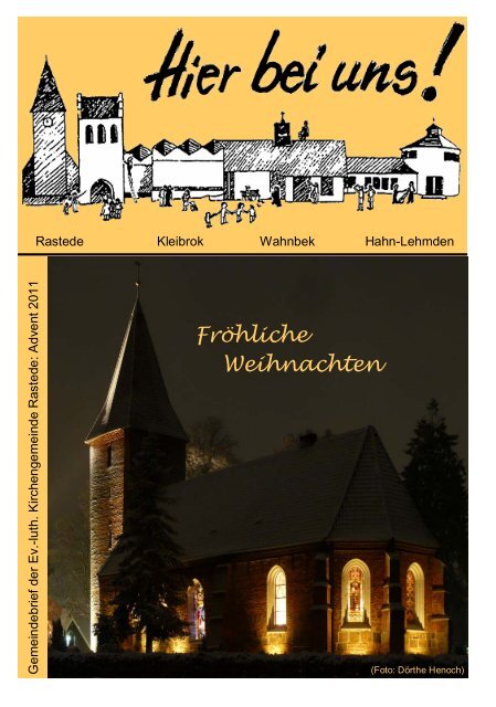 Fröhliche Weihnachten - Ev.-luth. Kirchengemeinde Rastede