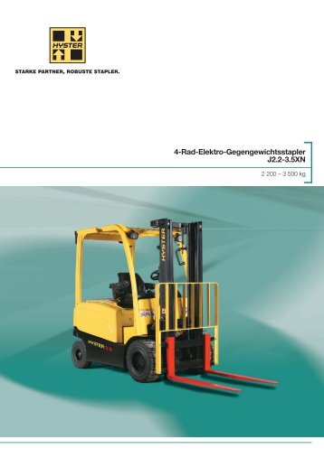 Technisches Datenblatt (pdf) Elektro Gabelstapler J2.2-3.5