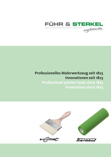 Professionelles Malerwerkzeug seit 1823 Innovationen seit 1823 ...