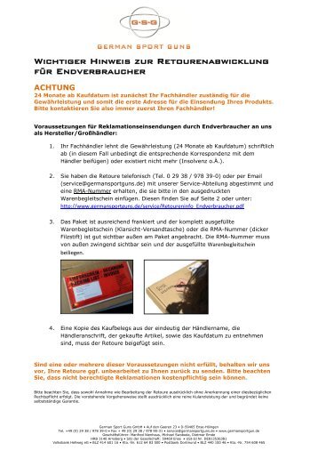 Warenbegleitschein für Endverbraucher