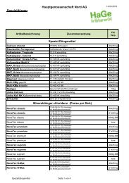 Spezialdüngemittel - HaGe Kiel