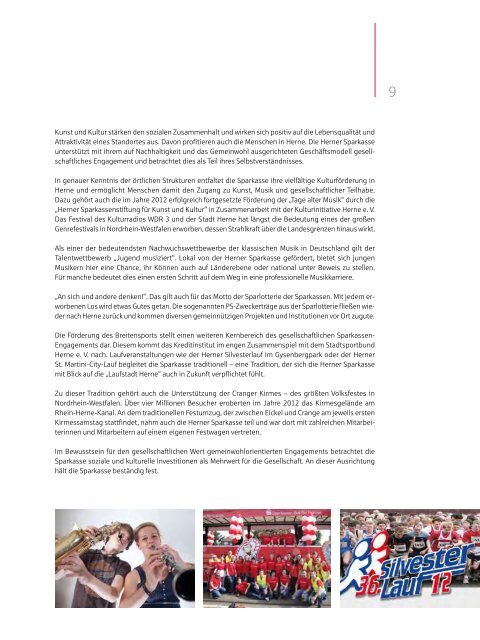 Geschäftsbericht 2012 S Herner Sparkasse Für die Menschen. Für ...