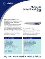 Multimode optical switch tray ost - JDSU