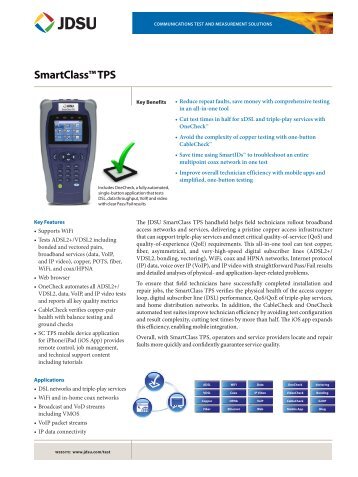 SmartClass™ TPS - JDSU