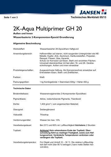 2K-Aqua Multiprimer GH 20 - Jansen