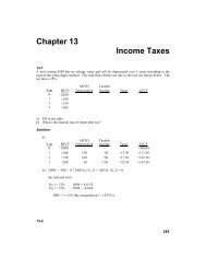 Chapter 13 Income Taxes