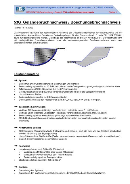 53G Böschungs- und Geländebruch