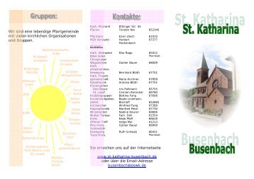 Flyer St. Katharina Busenbach - Seelsorgeeinheit Waldbronn ...