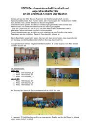 2013-06-08 Bericht VDES Bezirksmeisterschaft Handball und ...
