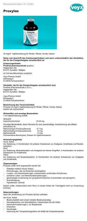 Proxylaz - Veyx-Pharma GmbH